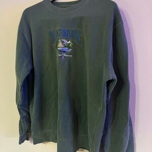 Green Mont Blanc crew neck